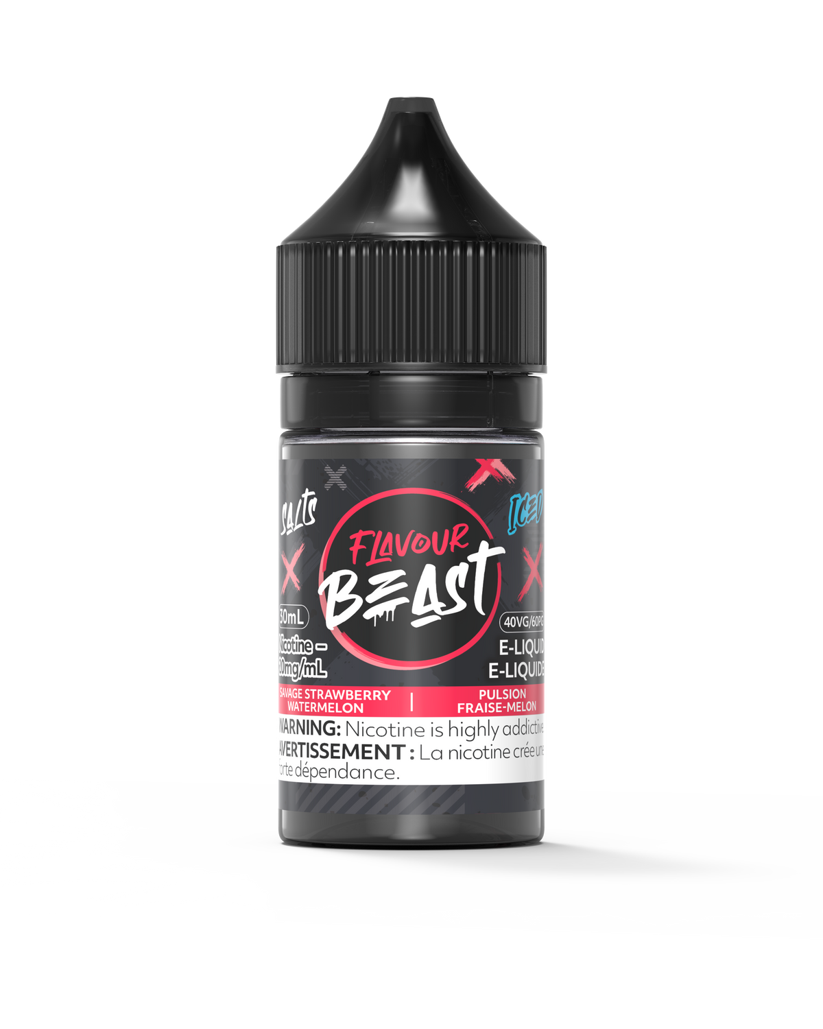 Savage Strawberry Watermelon Iced Vape - Flavour Beast E-Liquid