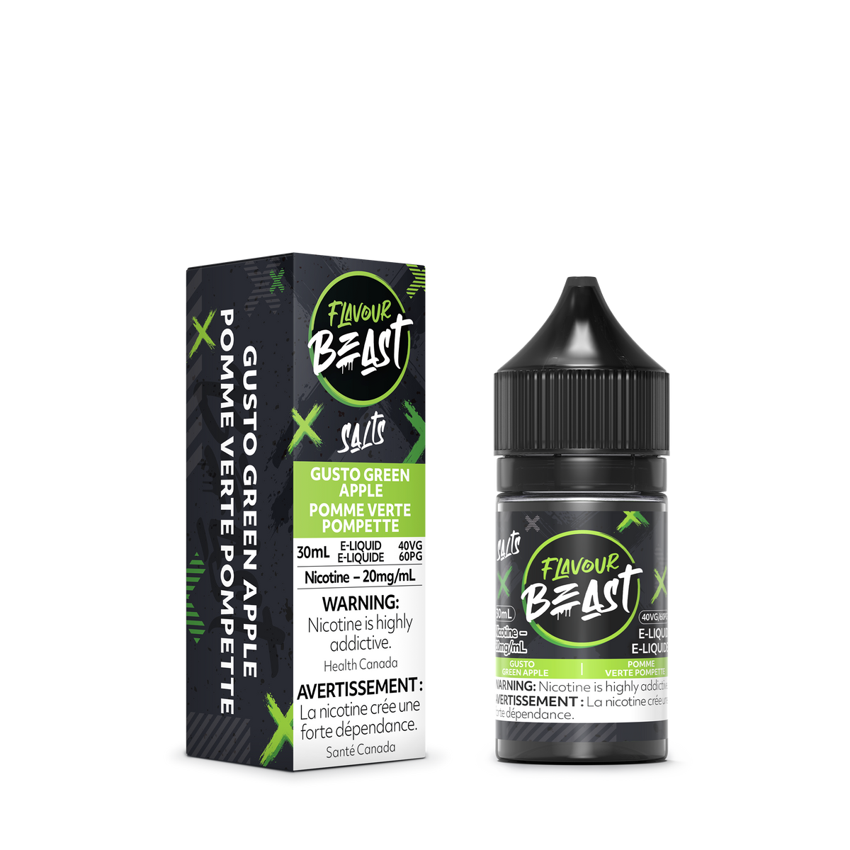 Gusto Green Apple Vape - Flavour Beast E-Liquid