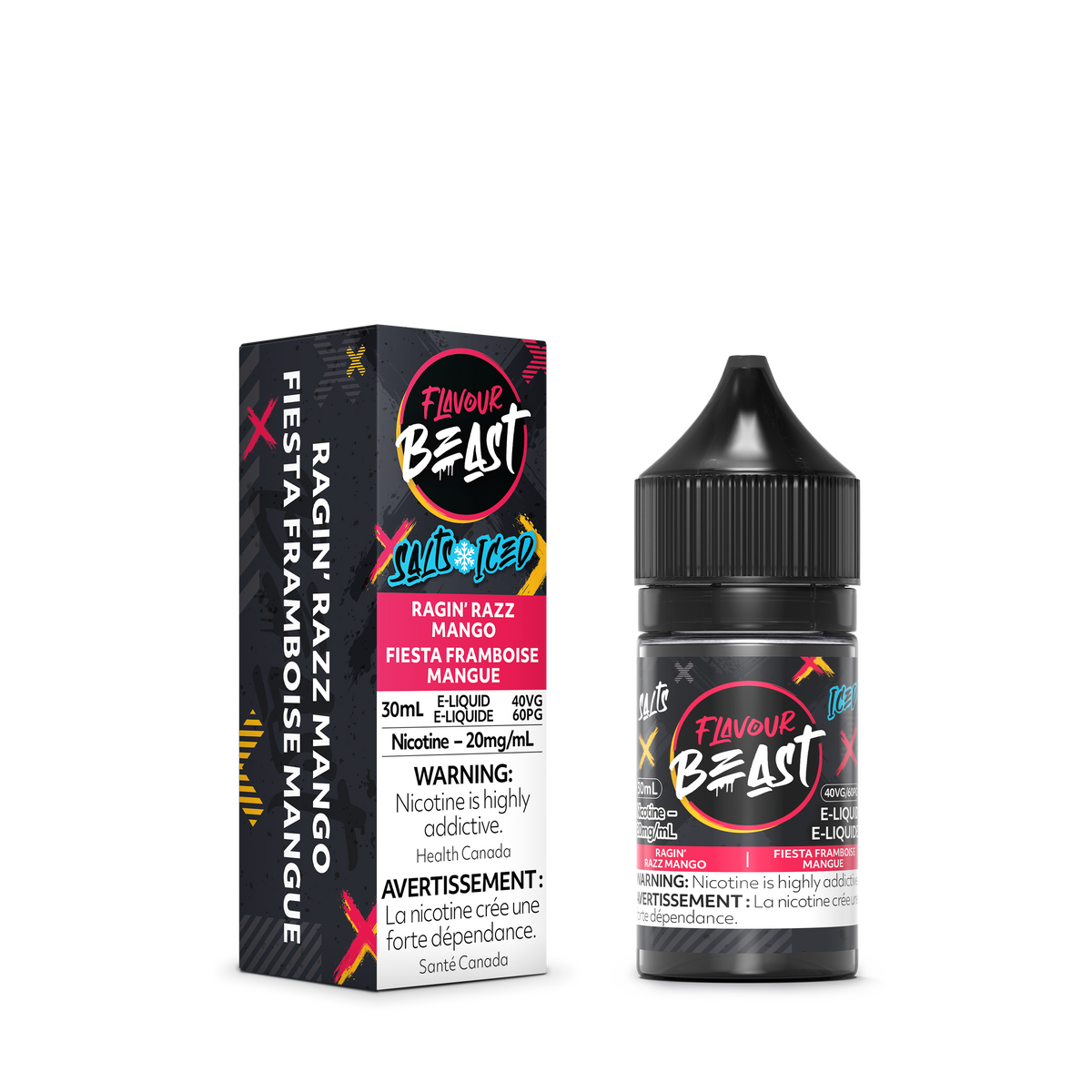 Ragin' Razz Mango Iced Vape - Flavour Beast E-Liquid