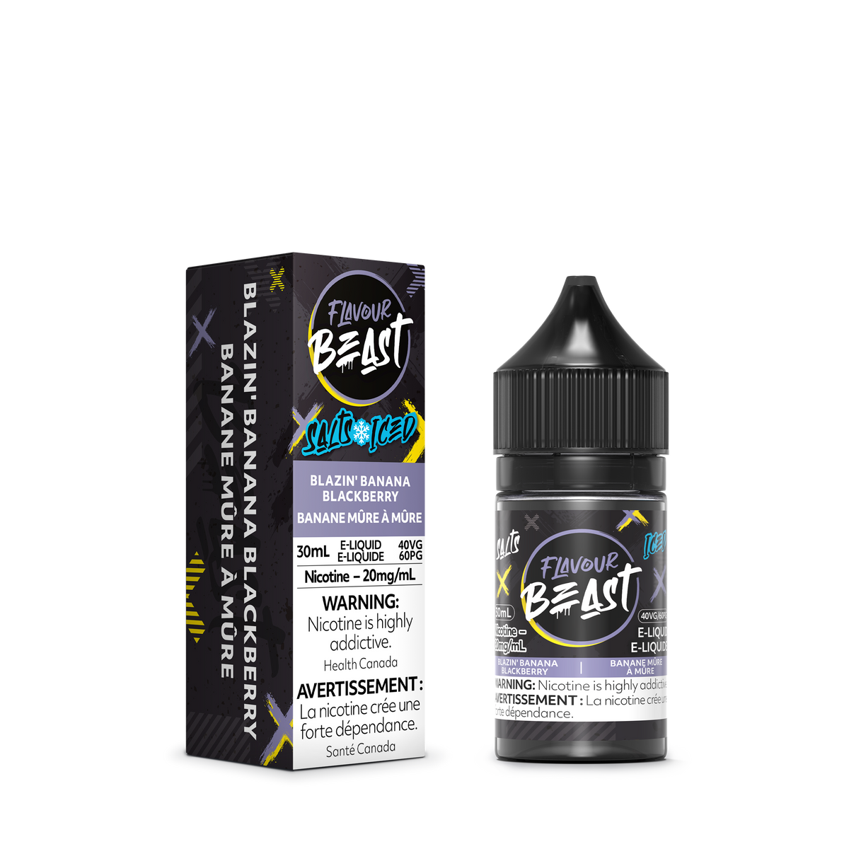 Blazin' Banana Blackberry Iced E-Liquid - Flavour Beast