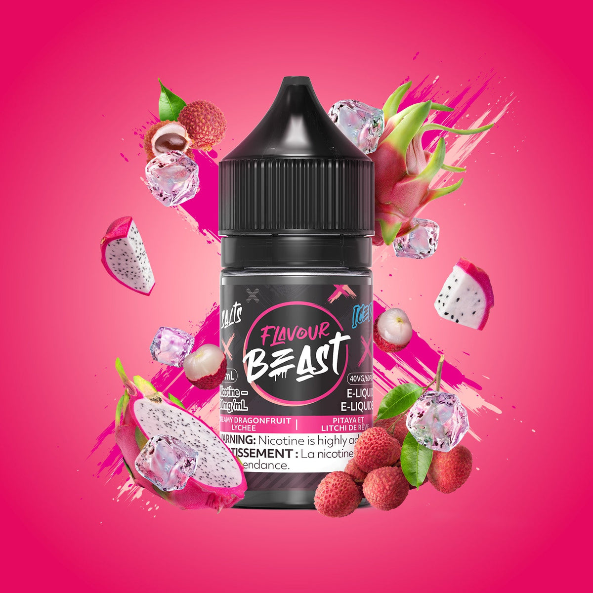 Dreamy Dragonfruit Lychee Iced - Flavour Beast E-Liquid - 20mg/mL (30mL)