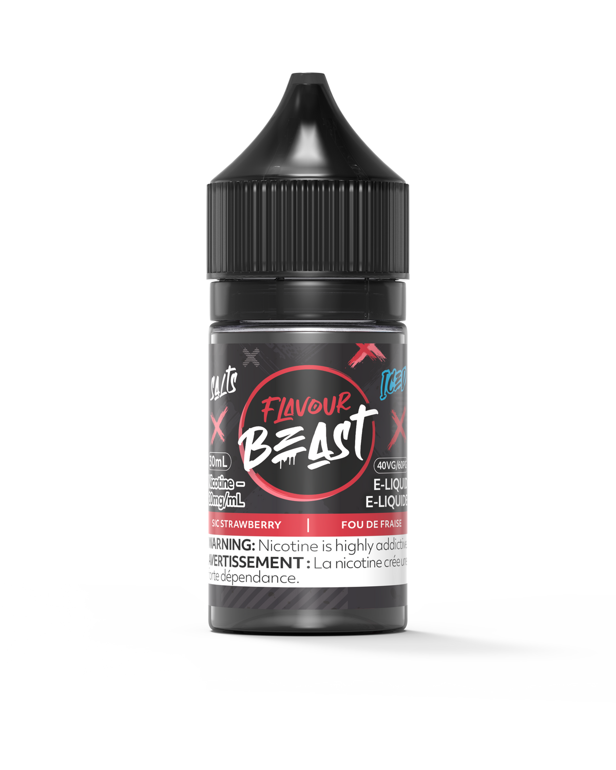 Sic Strawberry Iced Vape - Flavour Beast E-Liquid