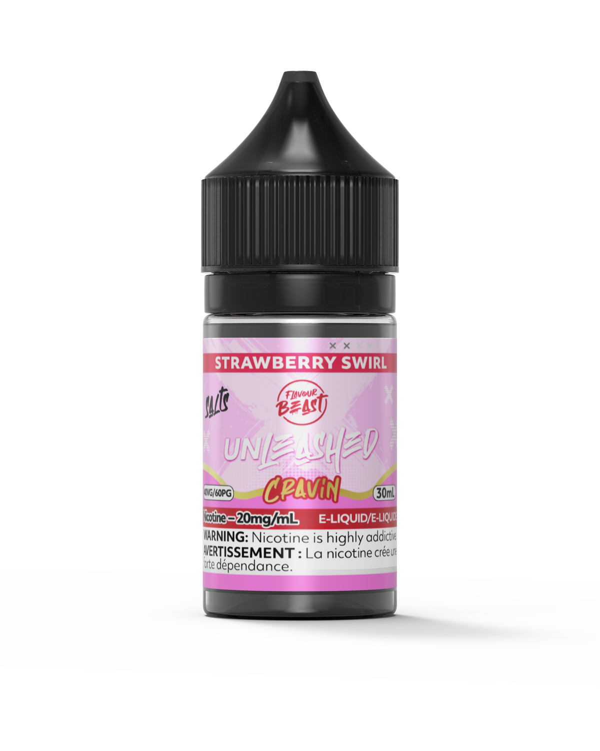 Flavour Beast Unleashed E-Liquid - Cravin' Strawberry Swirl