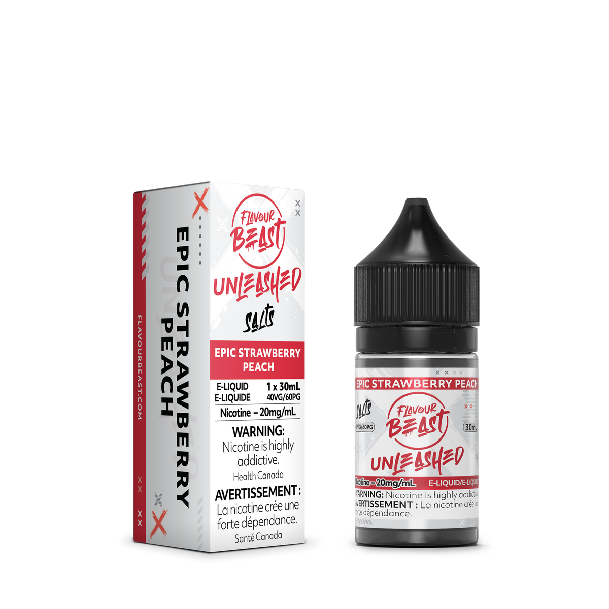 E-Liquid Unleashed - Epic Strawberry Peach (30mL)