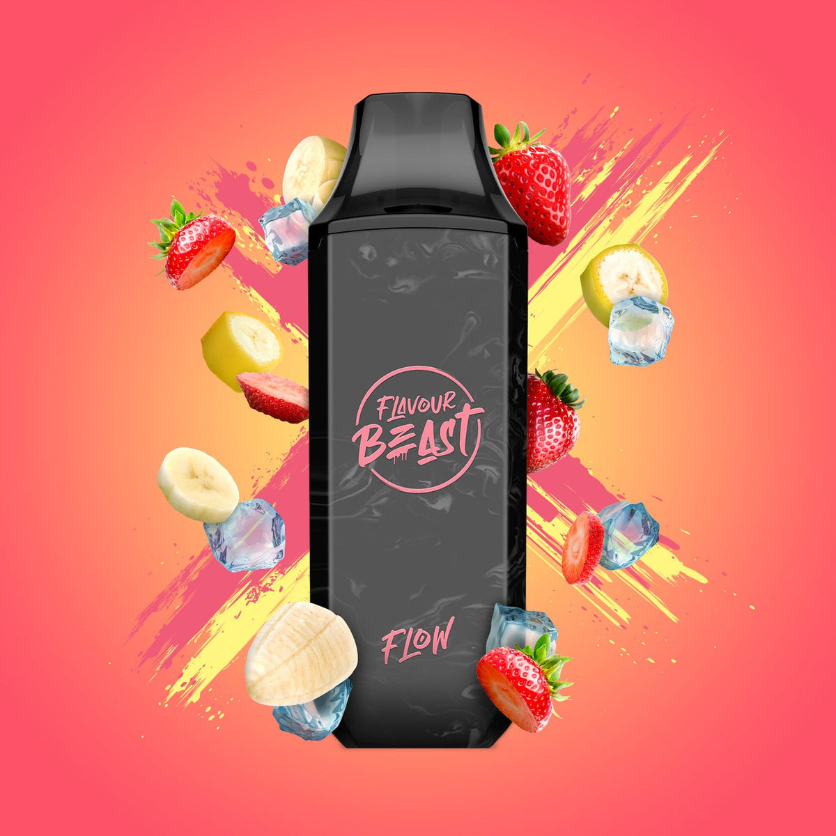 Flavour Beast Flow 5K Disposable - STR8 Up Strawberry Banana Iced