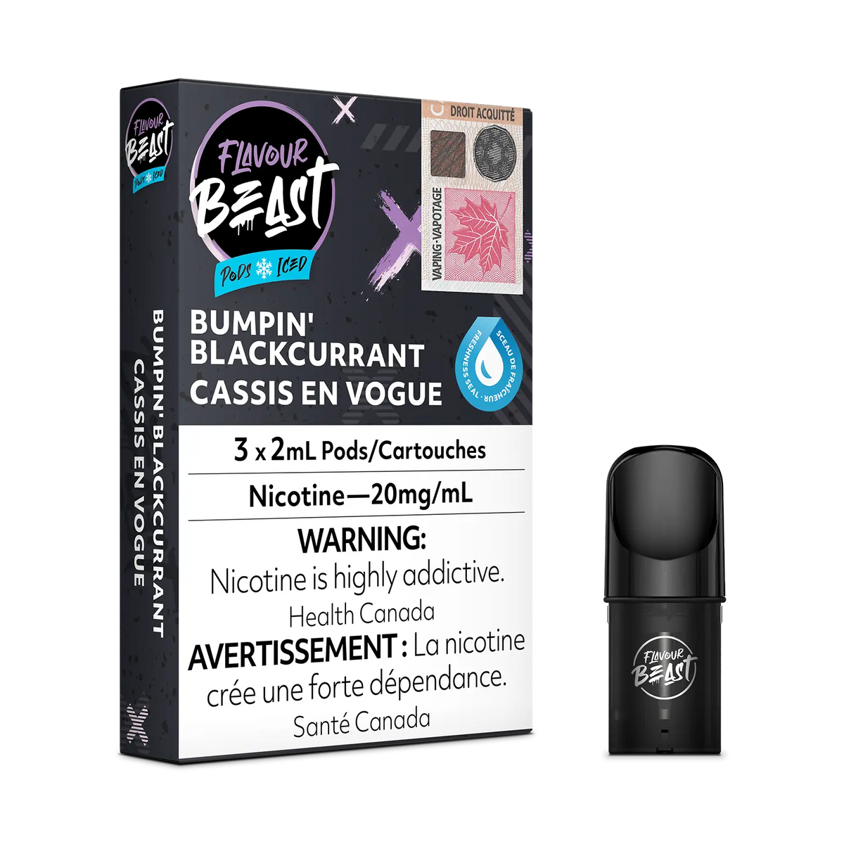 Flavour Beast Pod - Bumpin' Blackcurrant (Iced)