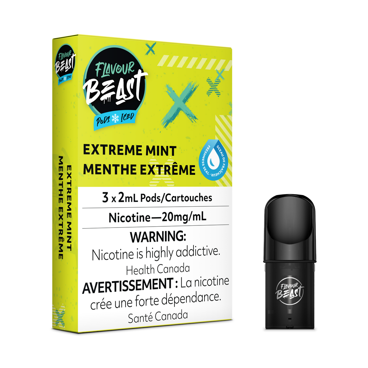 Flavour Beast Pod - Extreme Mint (Iced)