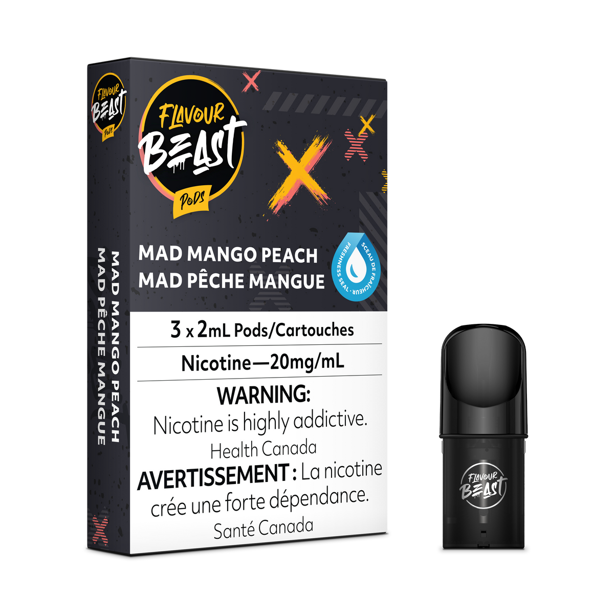 Flavour Beast Pod - Mad Mango Peach