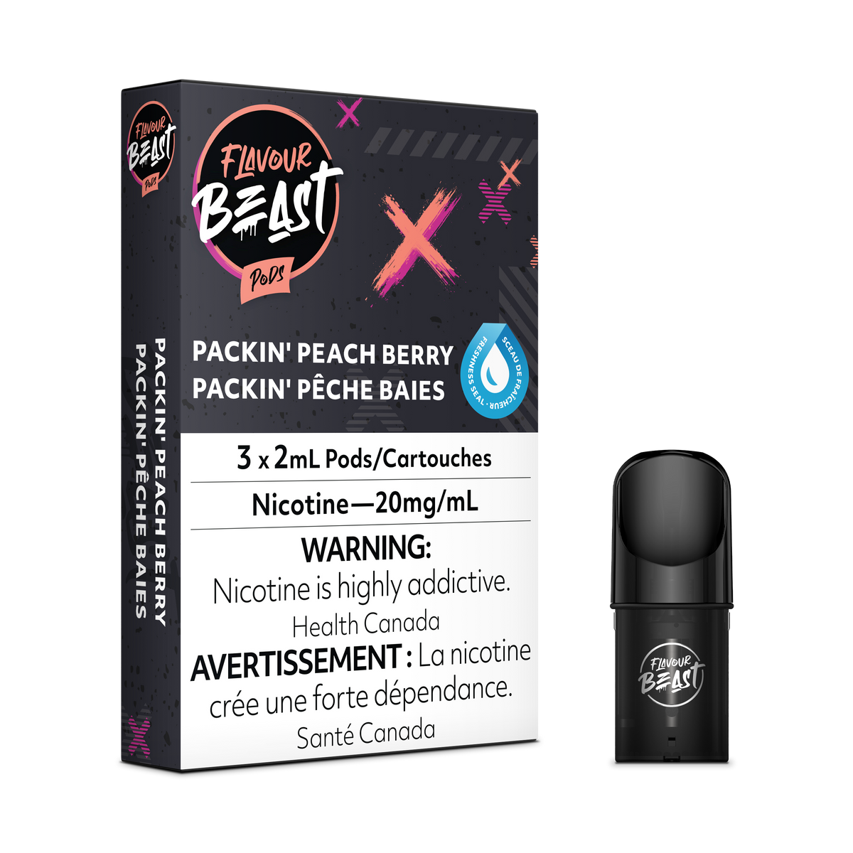 Flavour Beast Pod - Packin' Peach Berry