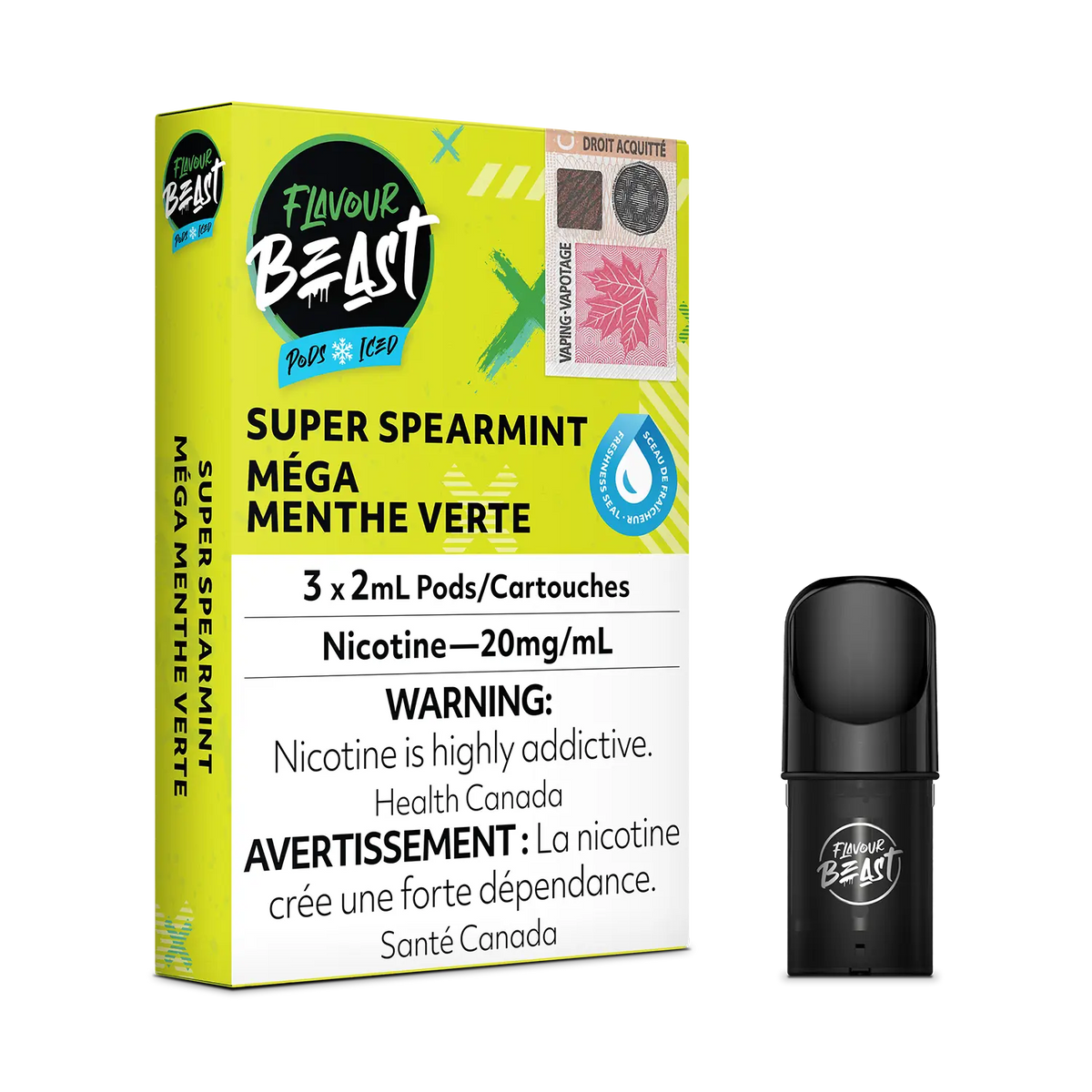 Flavour Beast Pod - Super Spearmint (Iced)
