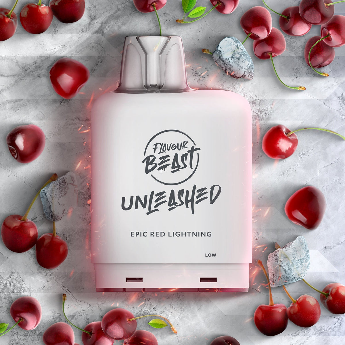 Level X Flavour Beast Boost G2 Pod - Unleashed Epic Red Lightning