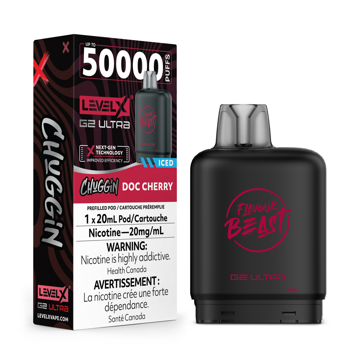 Level X G2 Ultra Pod - Chuggin' Doc Cherry (Iced) (ON)