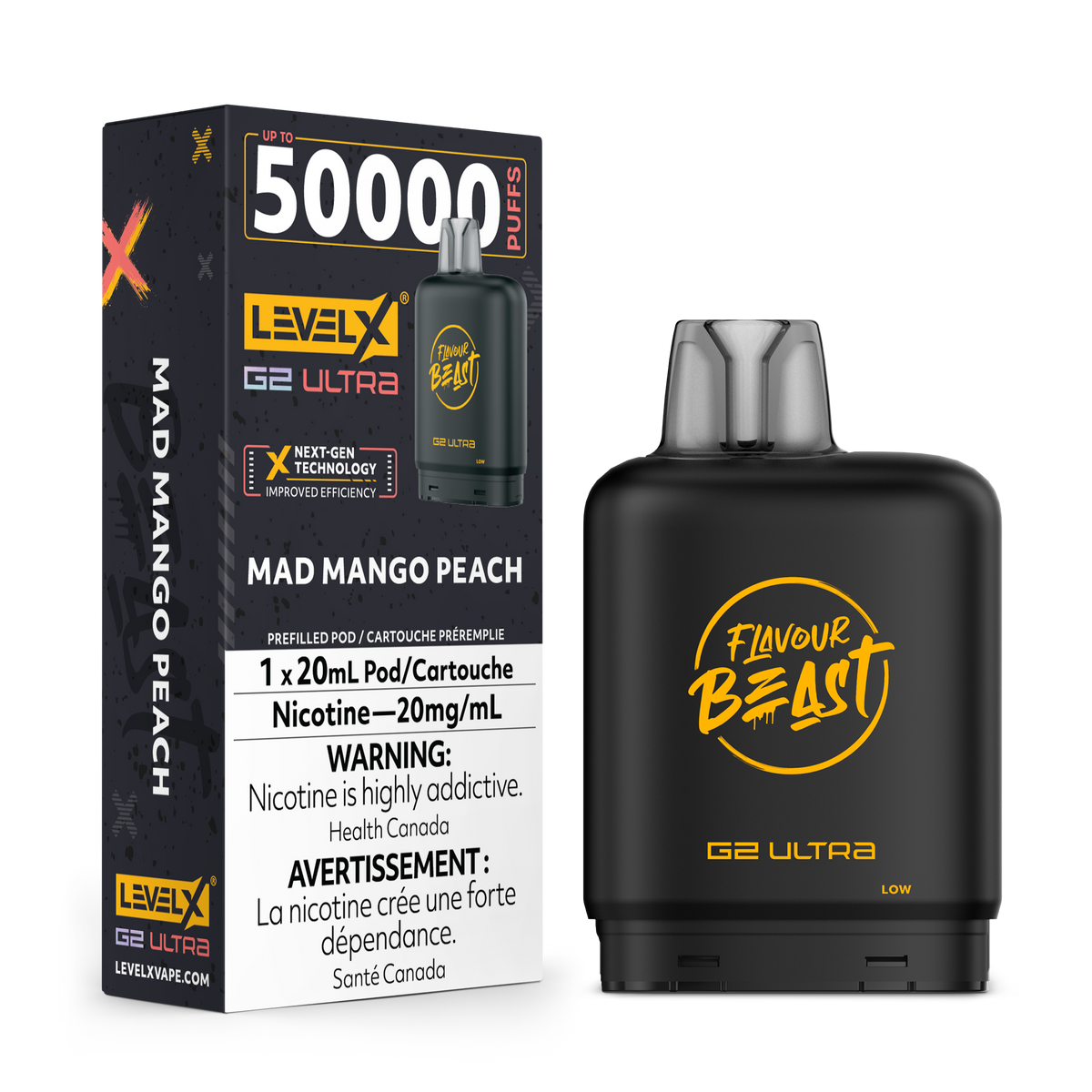 Buy Level X G2 Ultra Pod - Mad Mango Peach Online