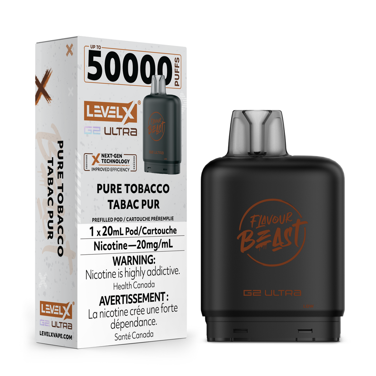 Buy Level X G2 Ultra Pod - Pure Tobacco Online