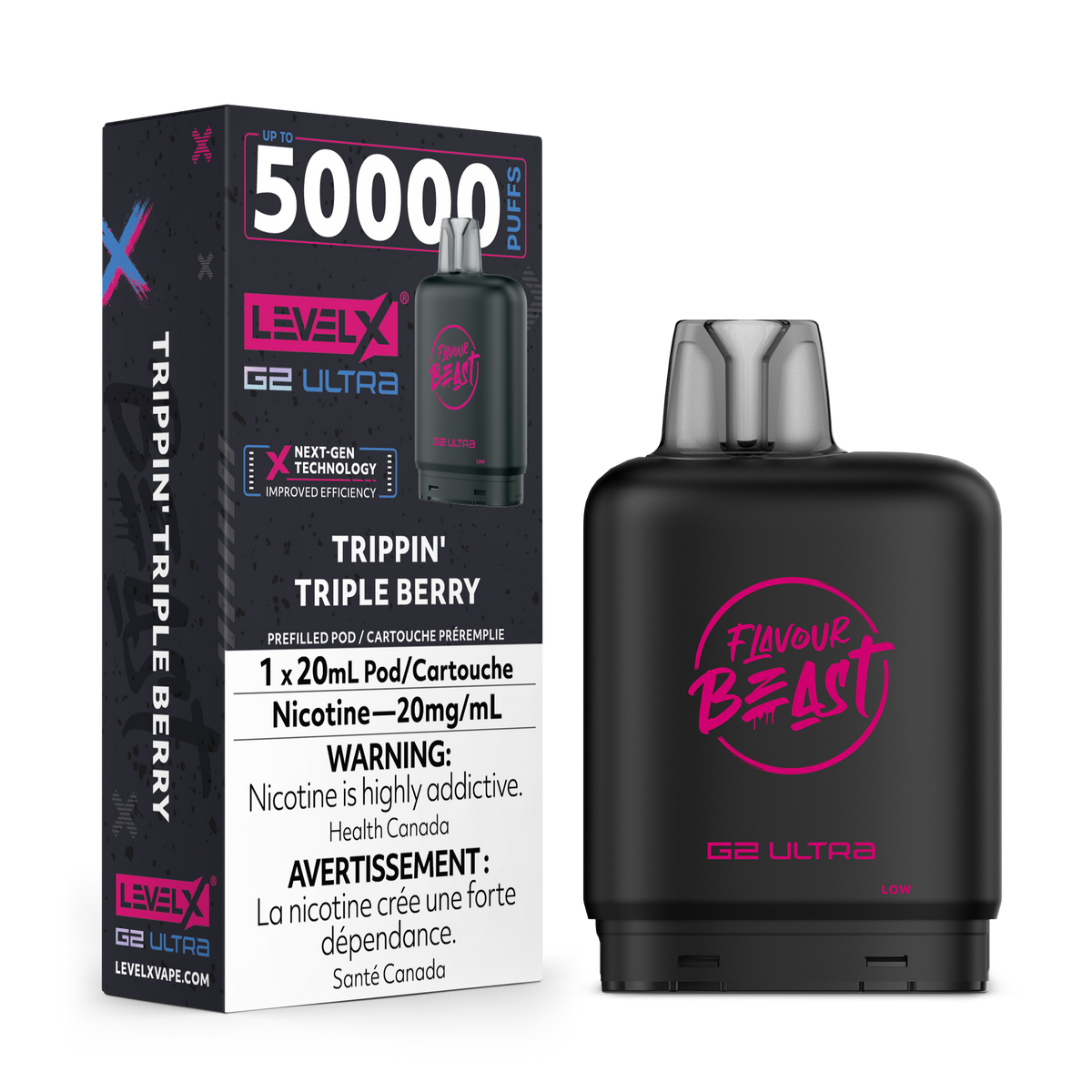 Buy Level X G2 Ultra Pod - Trippin' Triple Berry Online