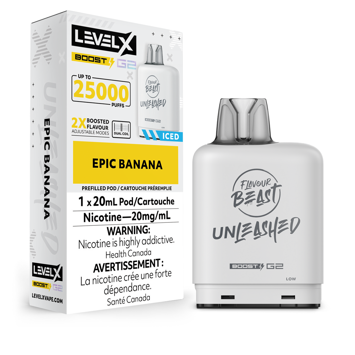 Level X Flavour Beast Boost G2 Pod - Unleashed Epic Banana