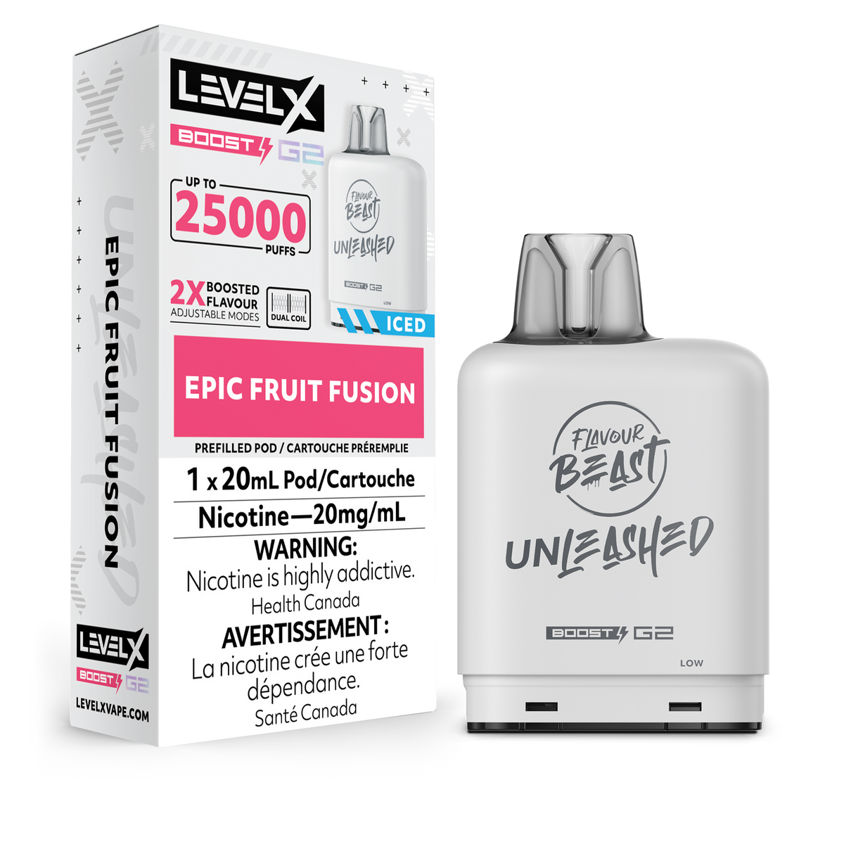 Level X Flavour Beast Boost G2 Pod - Unleashed Epic Fruit Fusion