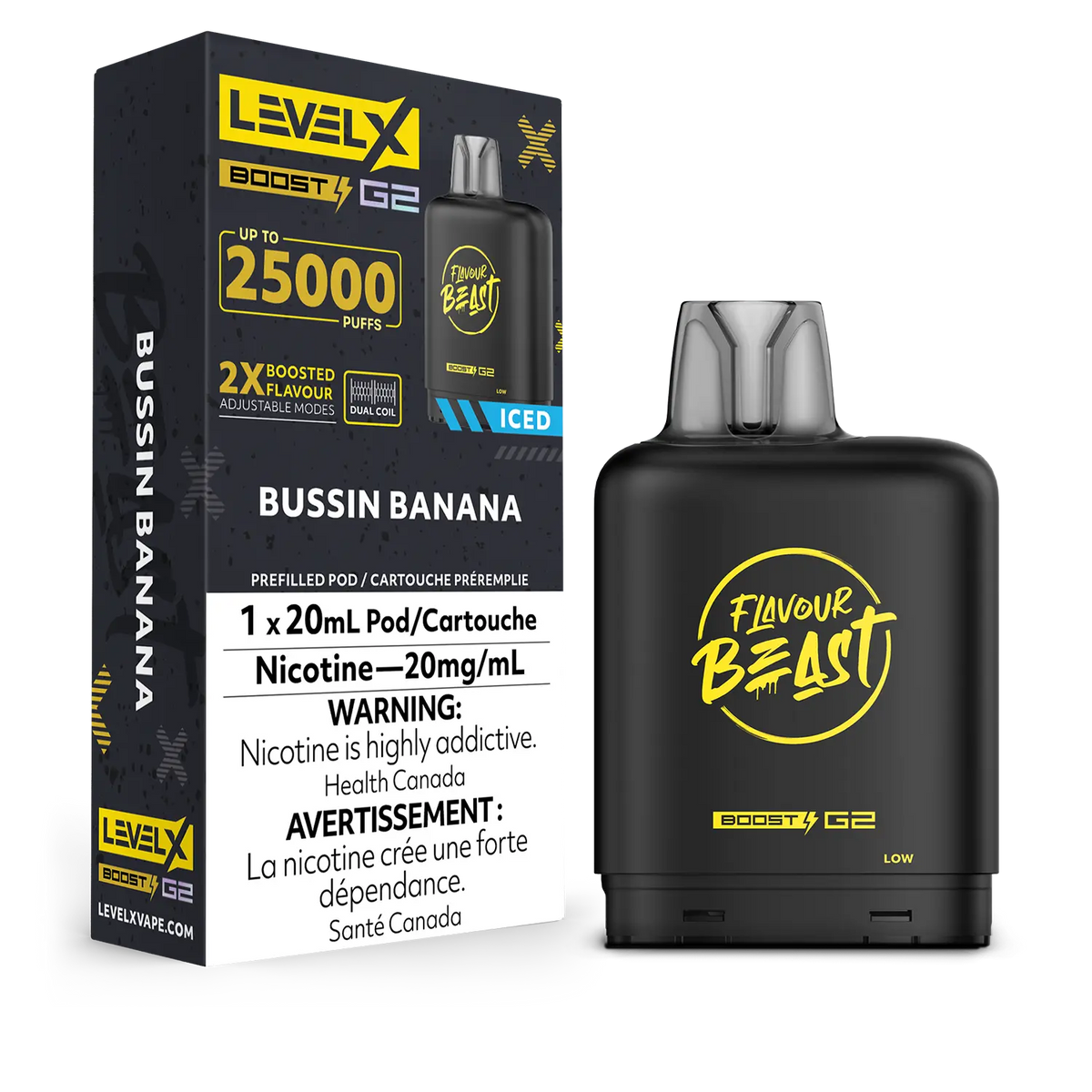 Level X Flavour Beast Boost G2 Pod - Bussin' Banana Iced