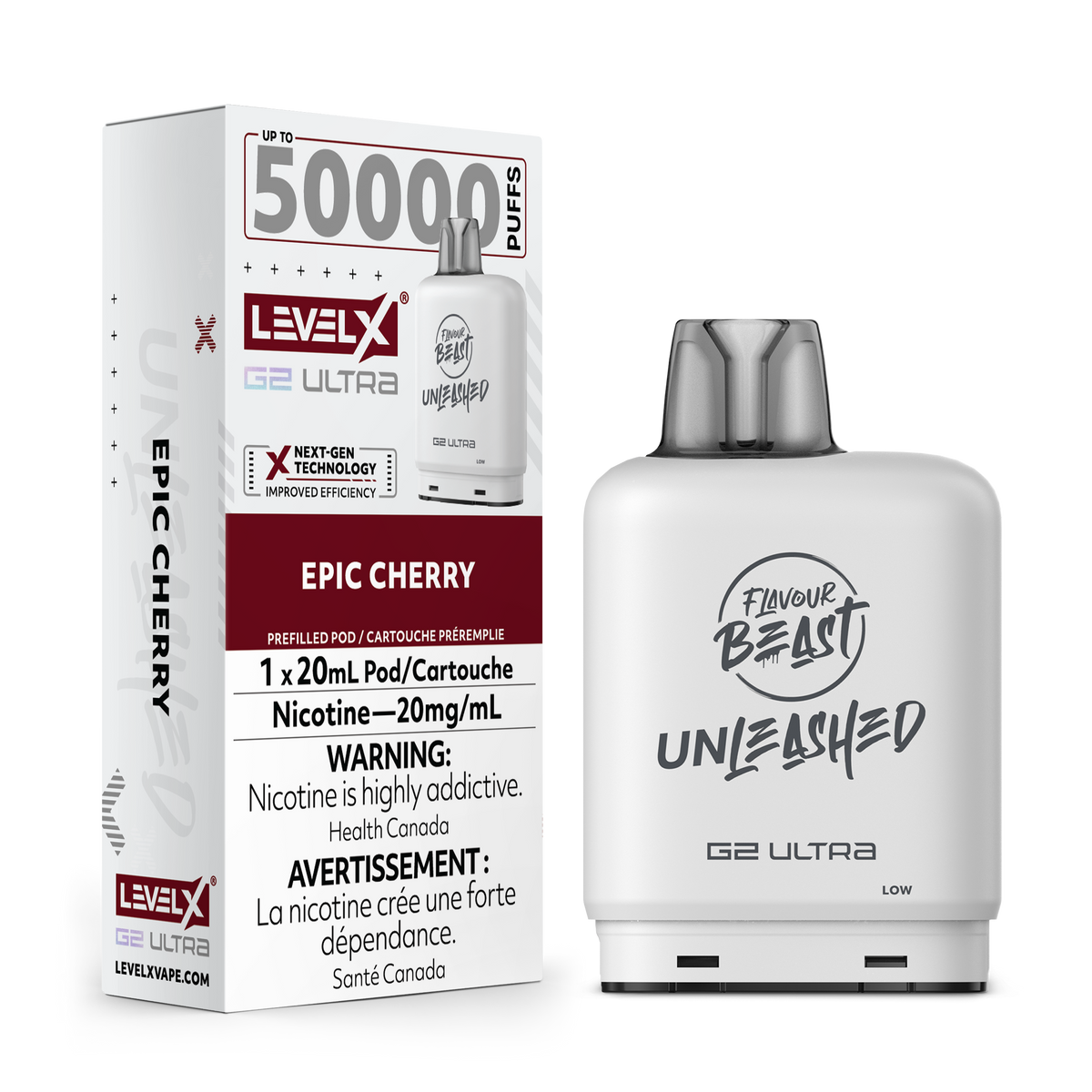 Buy Level X Unleashed G2 Ultra Pod - Epic Cherry Online