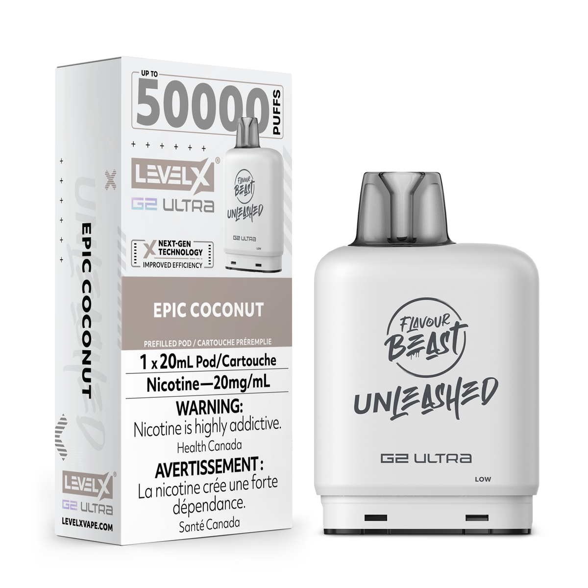 Buy Level X Unleashed G2 Ultra Pod - Epic Coconut Online