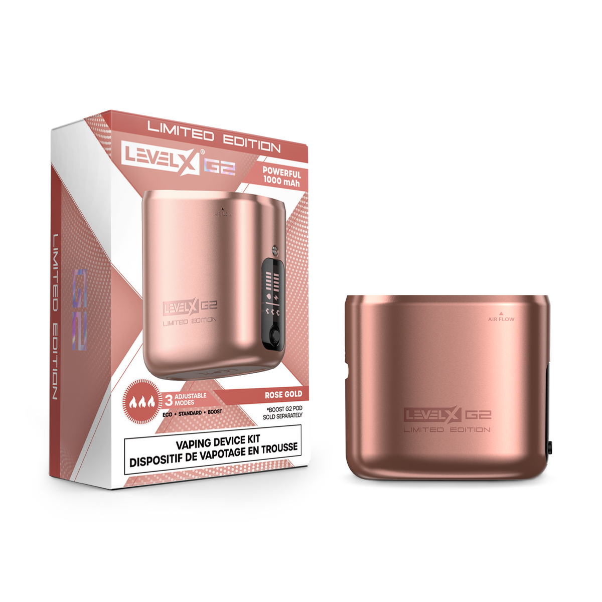 Level X Boost G2 Device Kit 1000 Rose Gold Canada