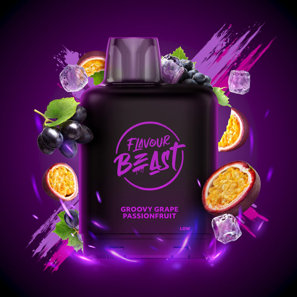 Level X Flavour Beast Boost G2 Pod - Groovy Grape Passionfruit Iced