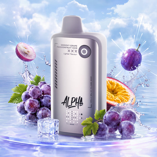 Flavour Beast Alpha - L.S. Groovy Grape Passionfruit (Iced)