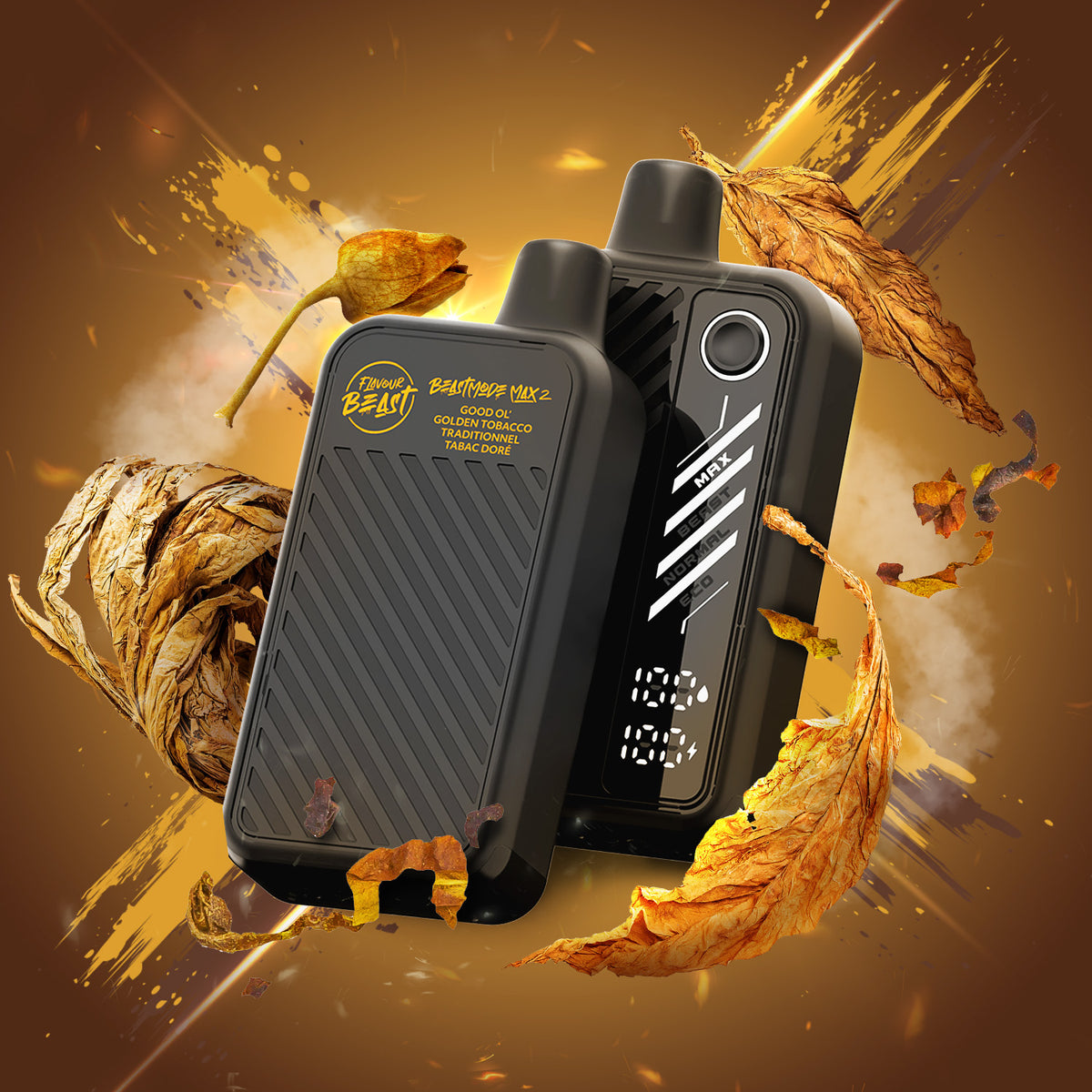 Good Ol' Golden Tobacco Vape - Beast Mode Max 2 -  50K Puffs |  Disposable Canada