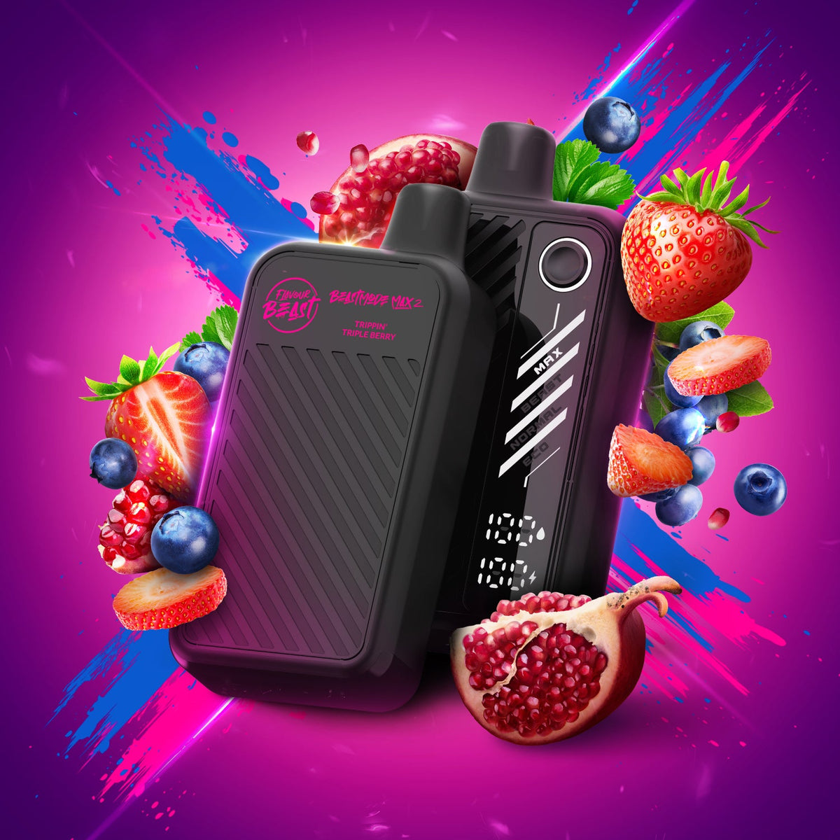 Trippin' Triple Berry Vape - Beast Mode Max 2 -  50K Puffs |  Disposable Canada