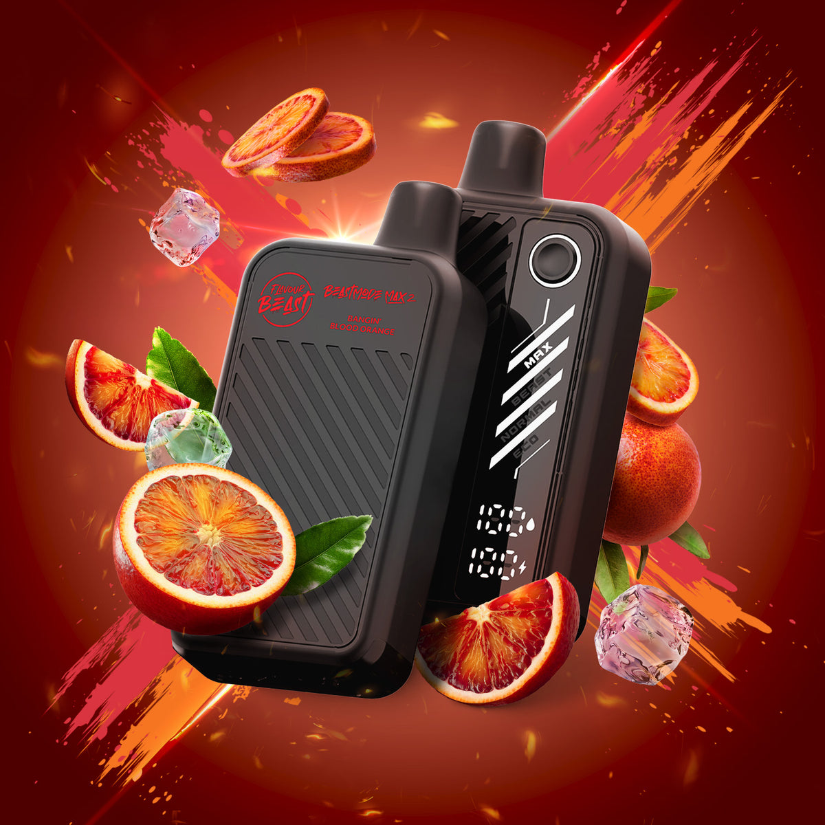 Bangin' Blood Orange (Iced) Vape -Beast Mode Max 2 - 50K Puffs |  Disposable Canada