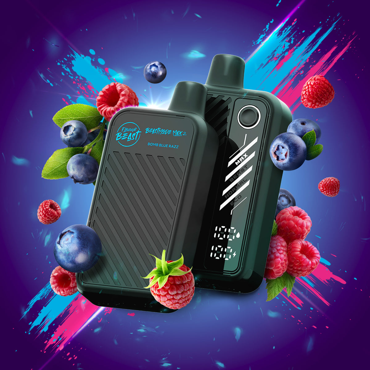 Bomb Blue Raspberry Vape Bomb Blue Razz - Beast Mode Max 2 Disposable Vape – Flavour Beast