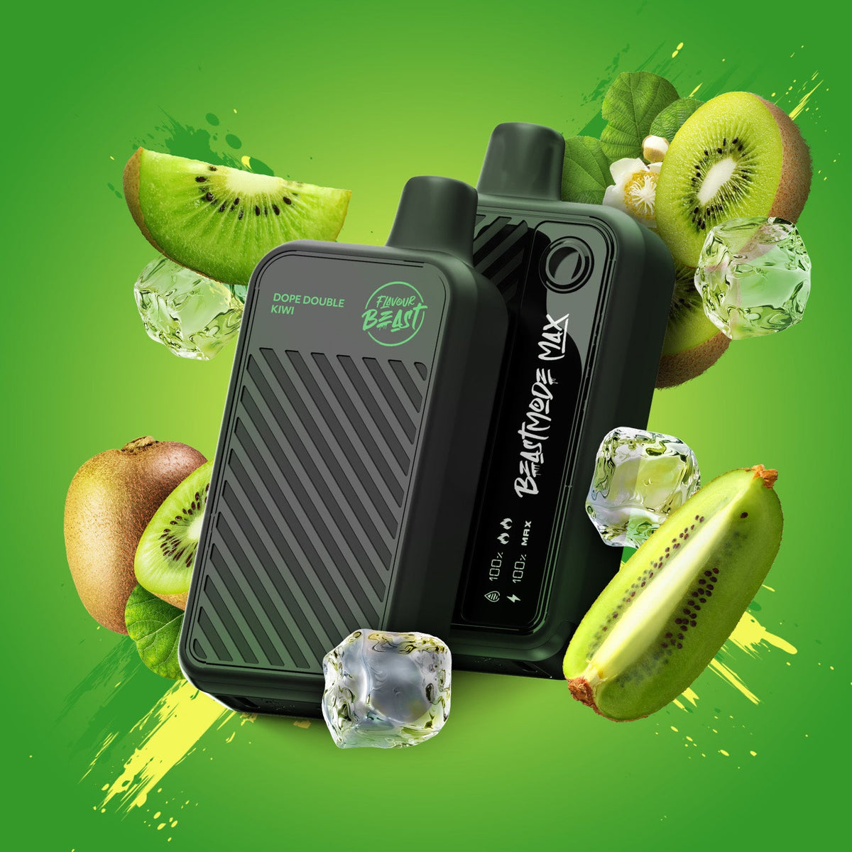 Dope Double Kiwi Vape - Flavour Beast Beast Mode Max 18K Disposable