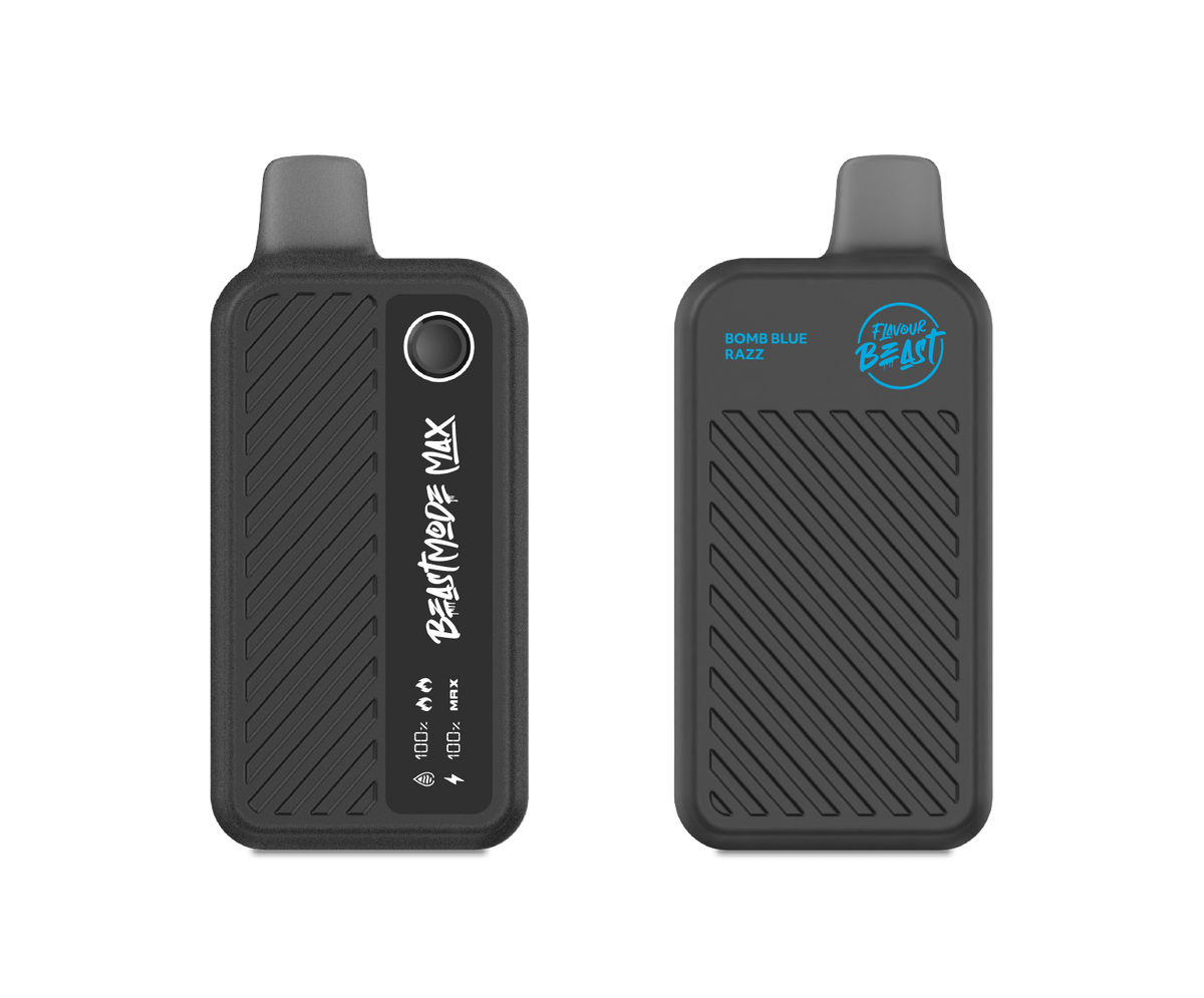 Bomb Blue Razz Vape - Flavour Beast Beast Mode Max 18K Disposable  