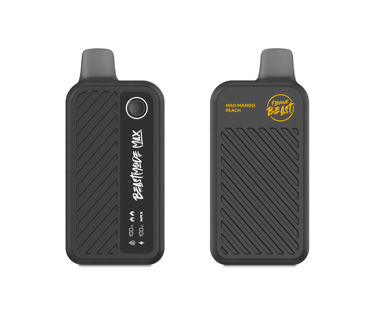 Mad Mango Peach Vape - Flavour Beast Beast Mode Max 18K Disposable  