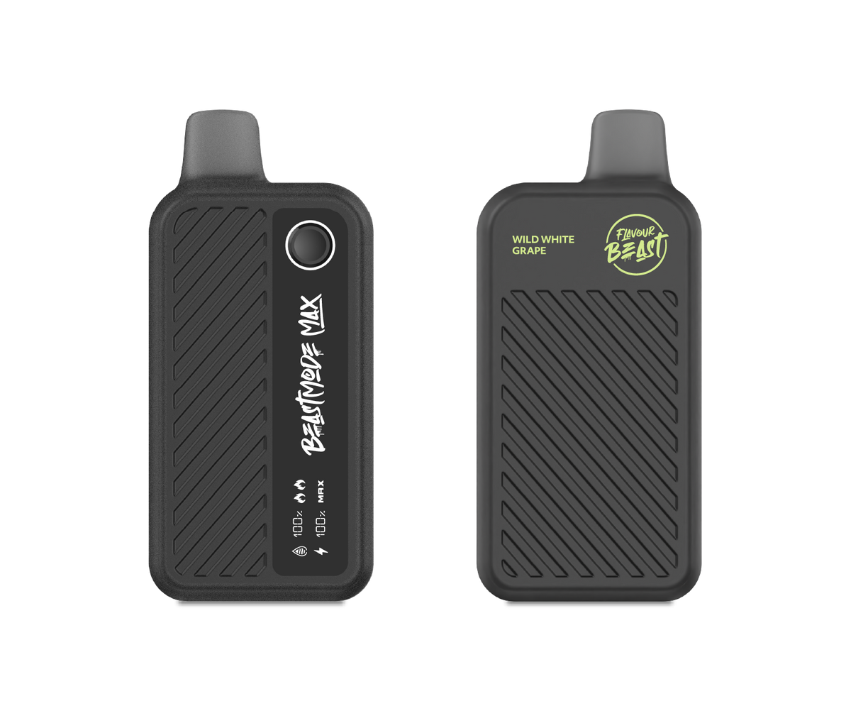 Wild White Grape Iced Vape - Flavour Beast Beast Mode Max 18K Disposable  