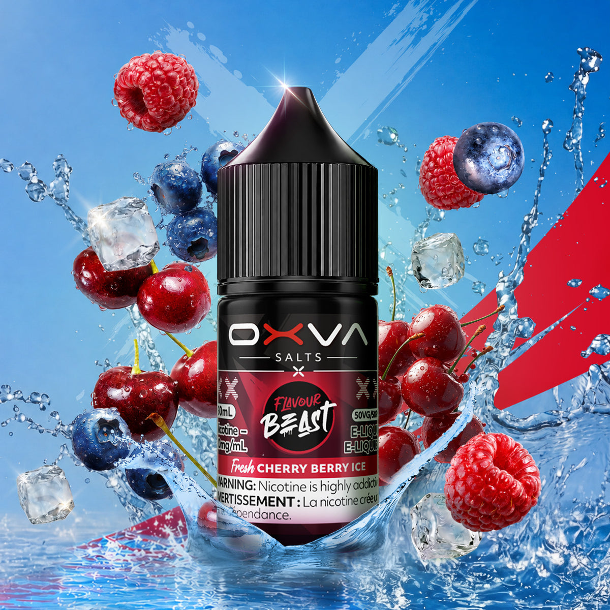 Flavour Beast x OXVA E-liquid - Fresh Cherry Berry Ice (AB)