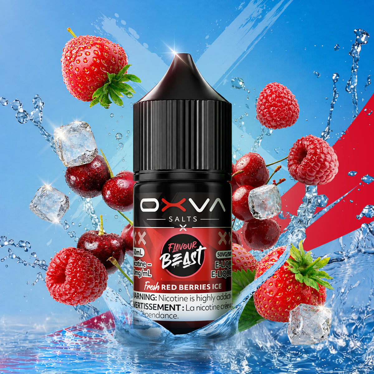 Flavour Beast x OXVA E-liquid - Fresh Red Berries Ice