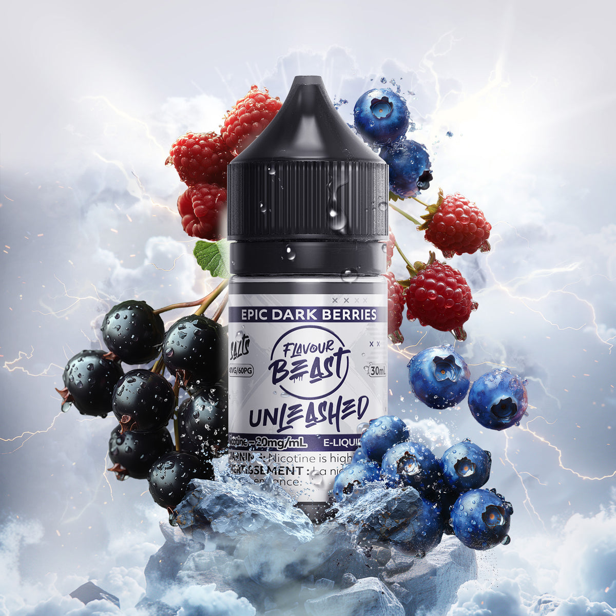 Flavour Beast E-Liquid - Unleashed - Epic Dark Berries