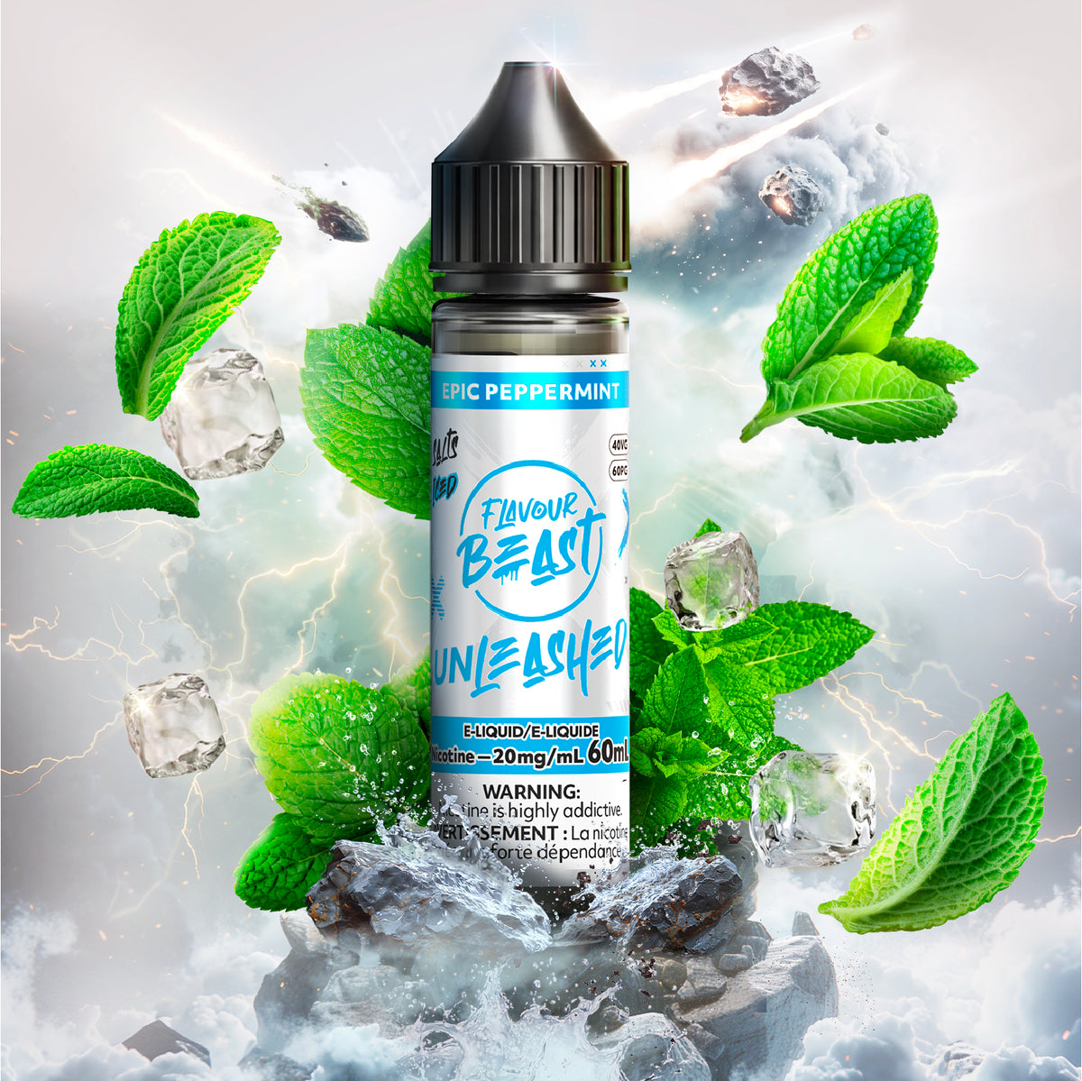 Unleashed E-Liquid - Epic Peppermint - 20mg/mL (60mL)