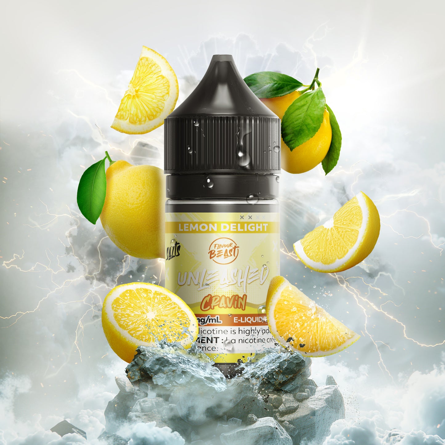 Flavour Beast E-Liquid - Unleashed Cravin - Lemon Delight