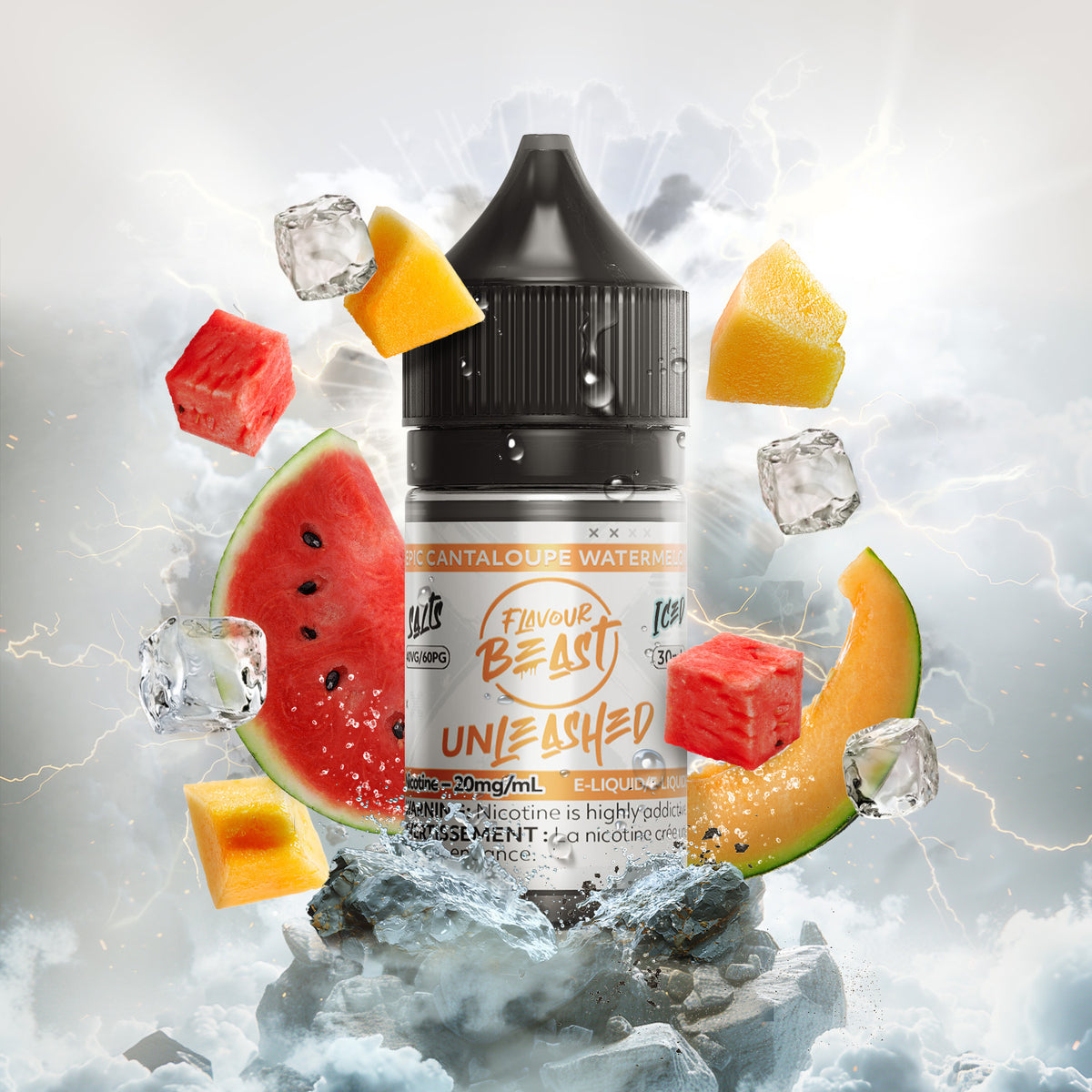 Flavour Beast E-Liquid - Unleashed - Epic Cantaloupe Watermelon