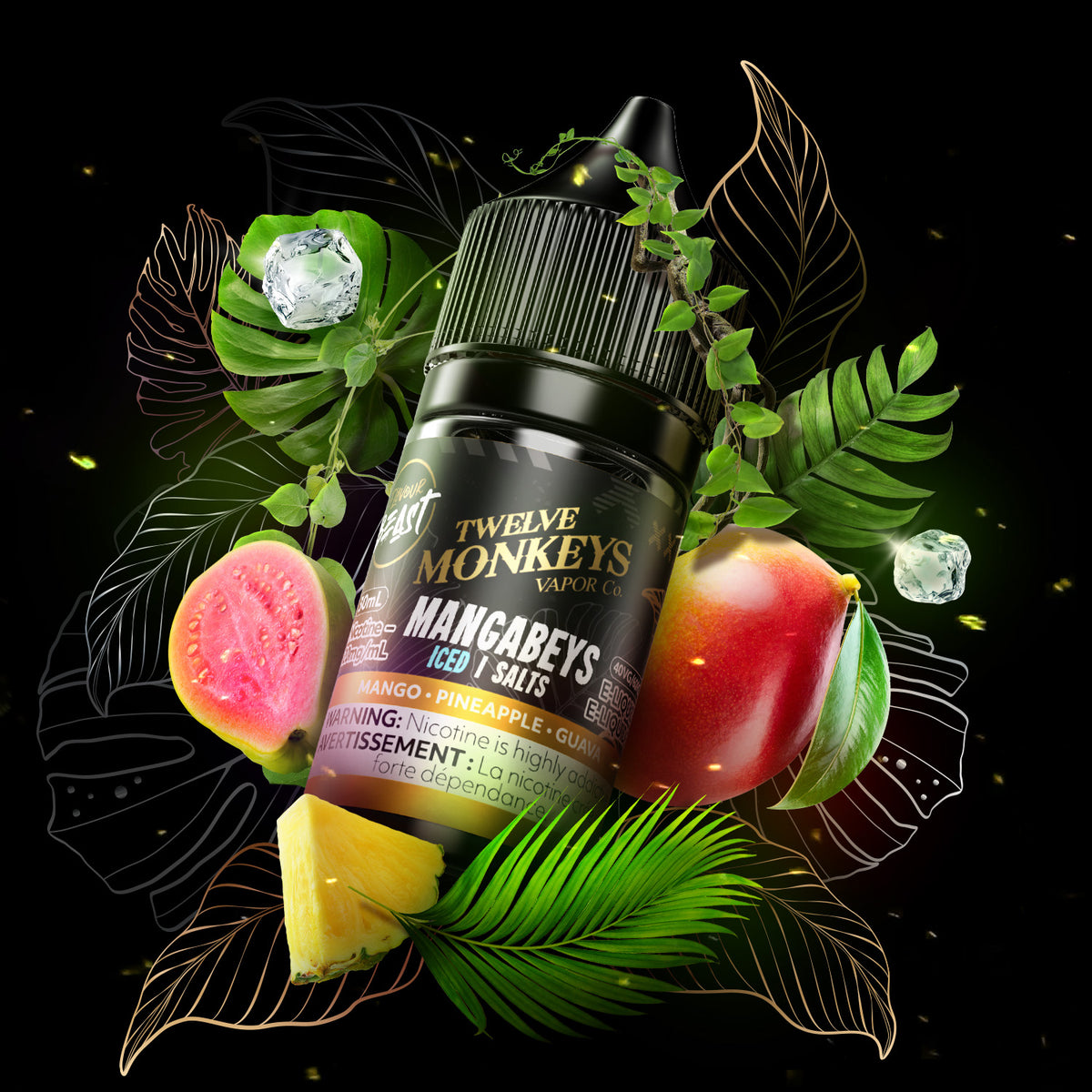 Flavour Beast x 12 Monkey E-Liquid - Mangabeys (Iced)