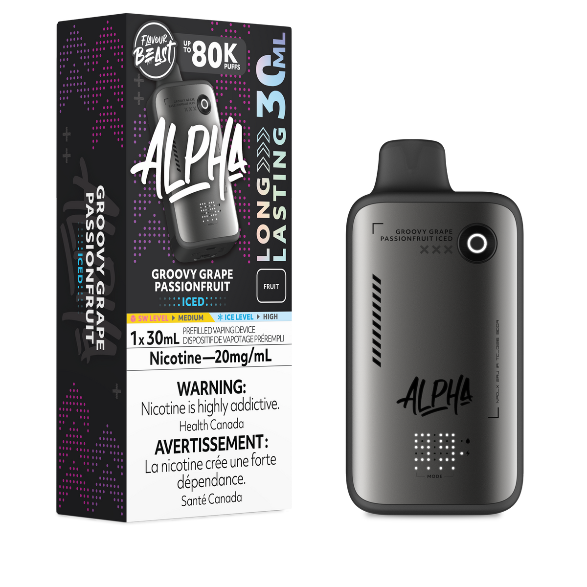 Flavour Beast Alpha - Groovy Grape Passionfruit (Iced)