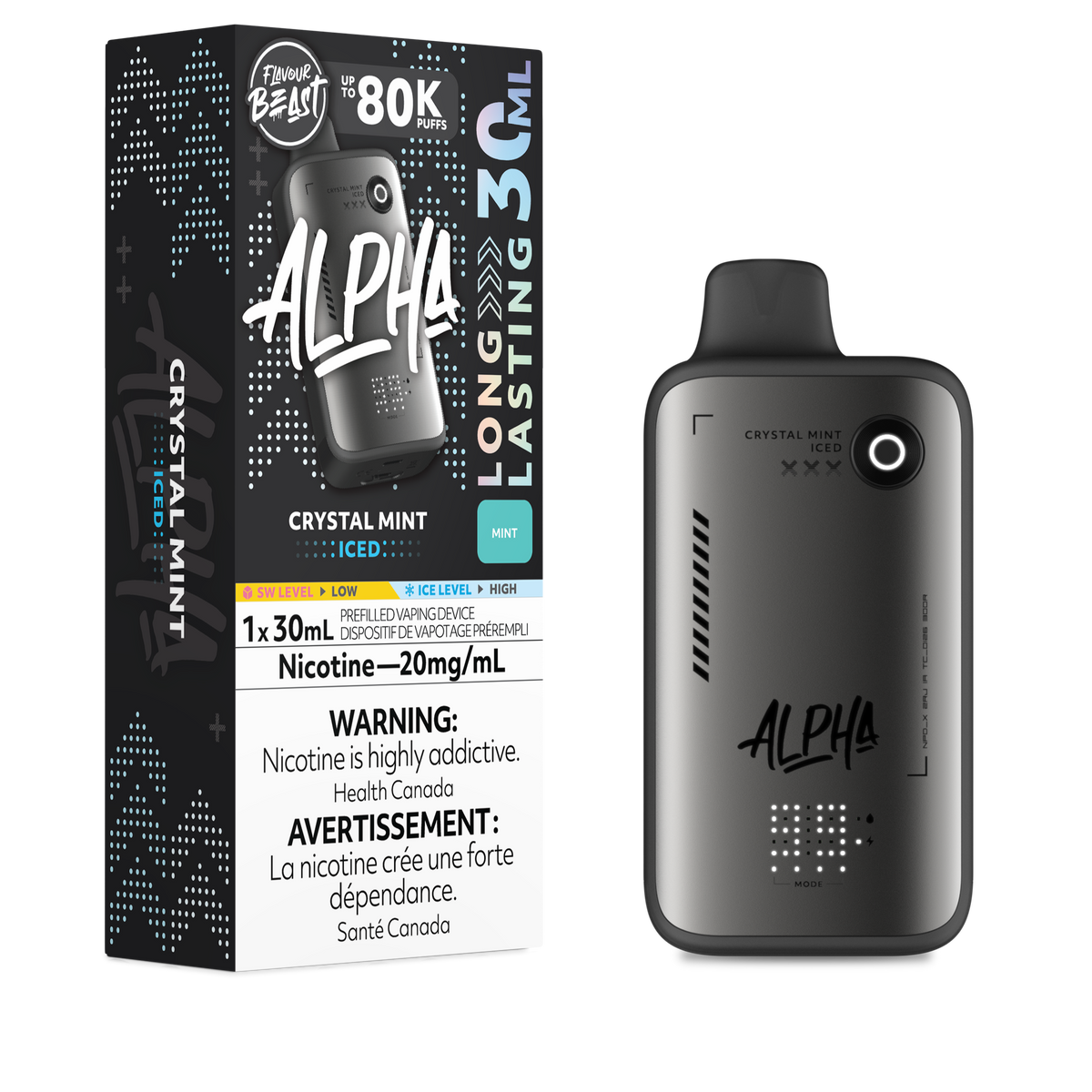Flavour Beast Alpha - Crystal Mint (Iced) (ON)