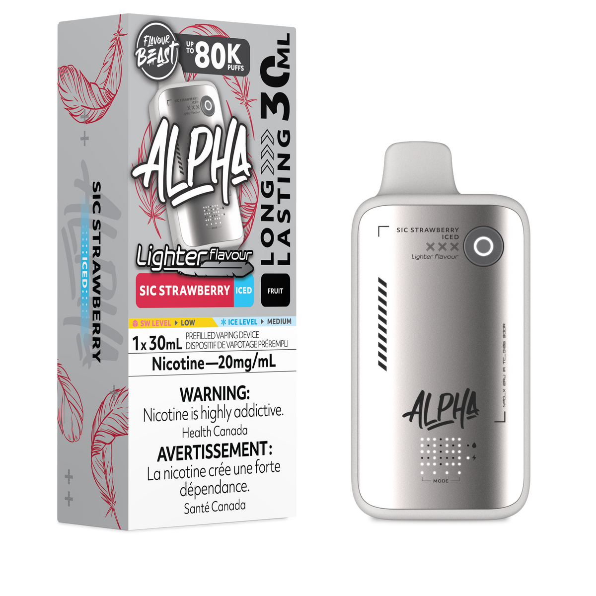 Flavour Beast Alpha - L.S. Sic Strawberry (Iced)