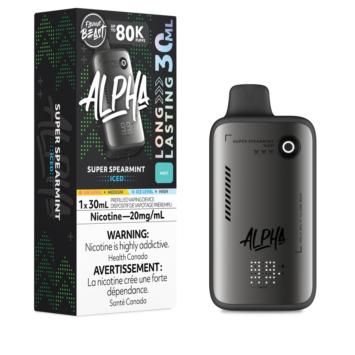 Flavour Beast Alpha - Super Spearmint (Iced) (AB)