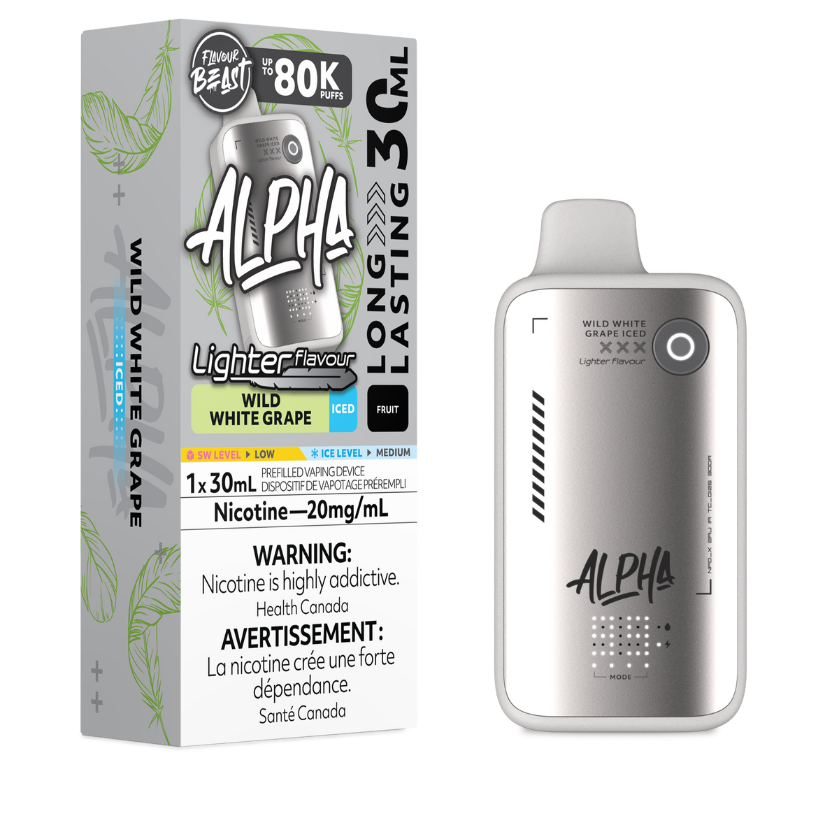 Flavour Beast Alpha - L.S. Wild White Grape (Iced) (AB)