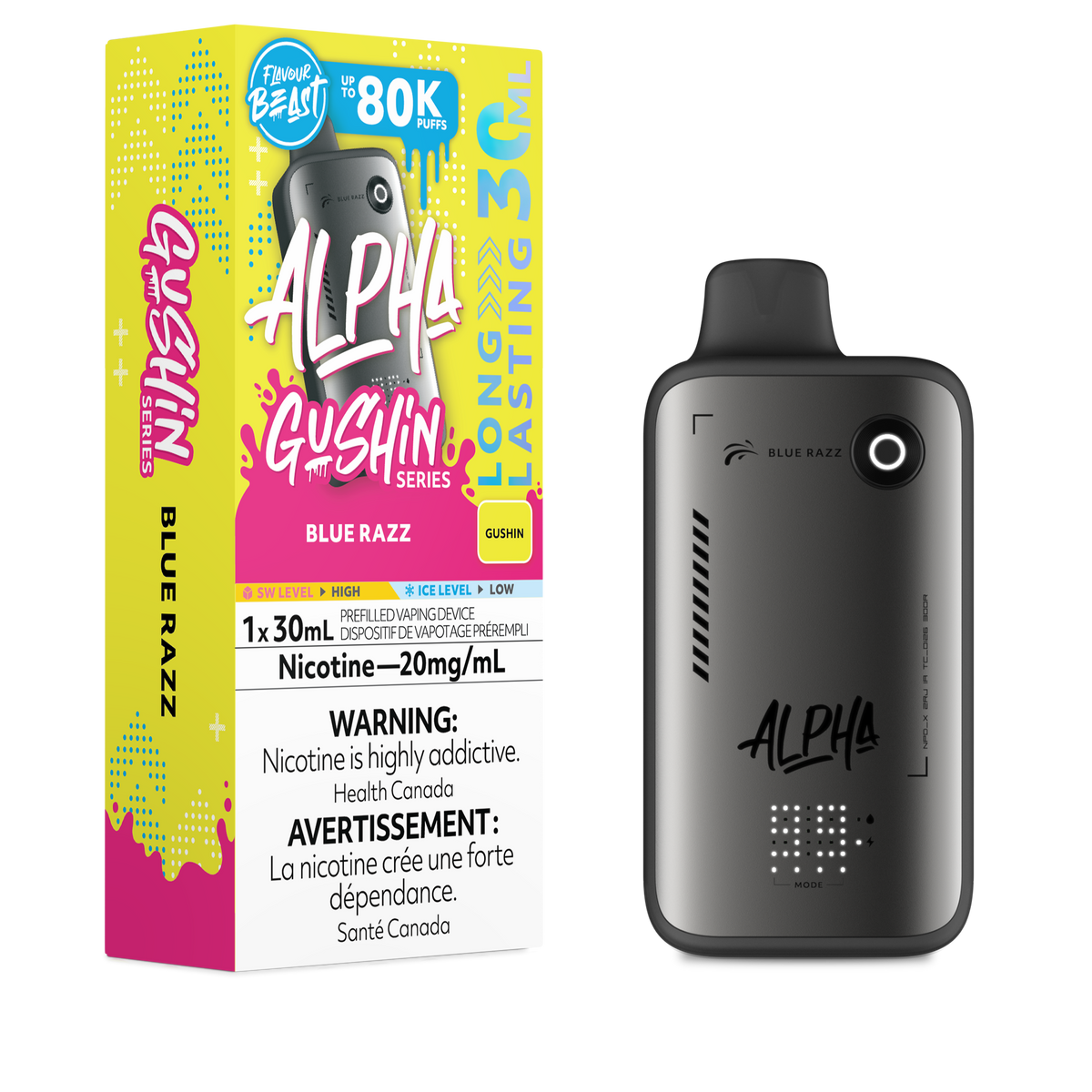 Flavour Beast Alpha - Gushin Blue Razz (ON)