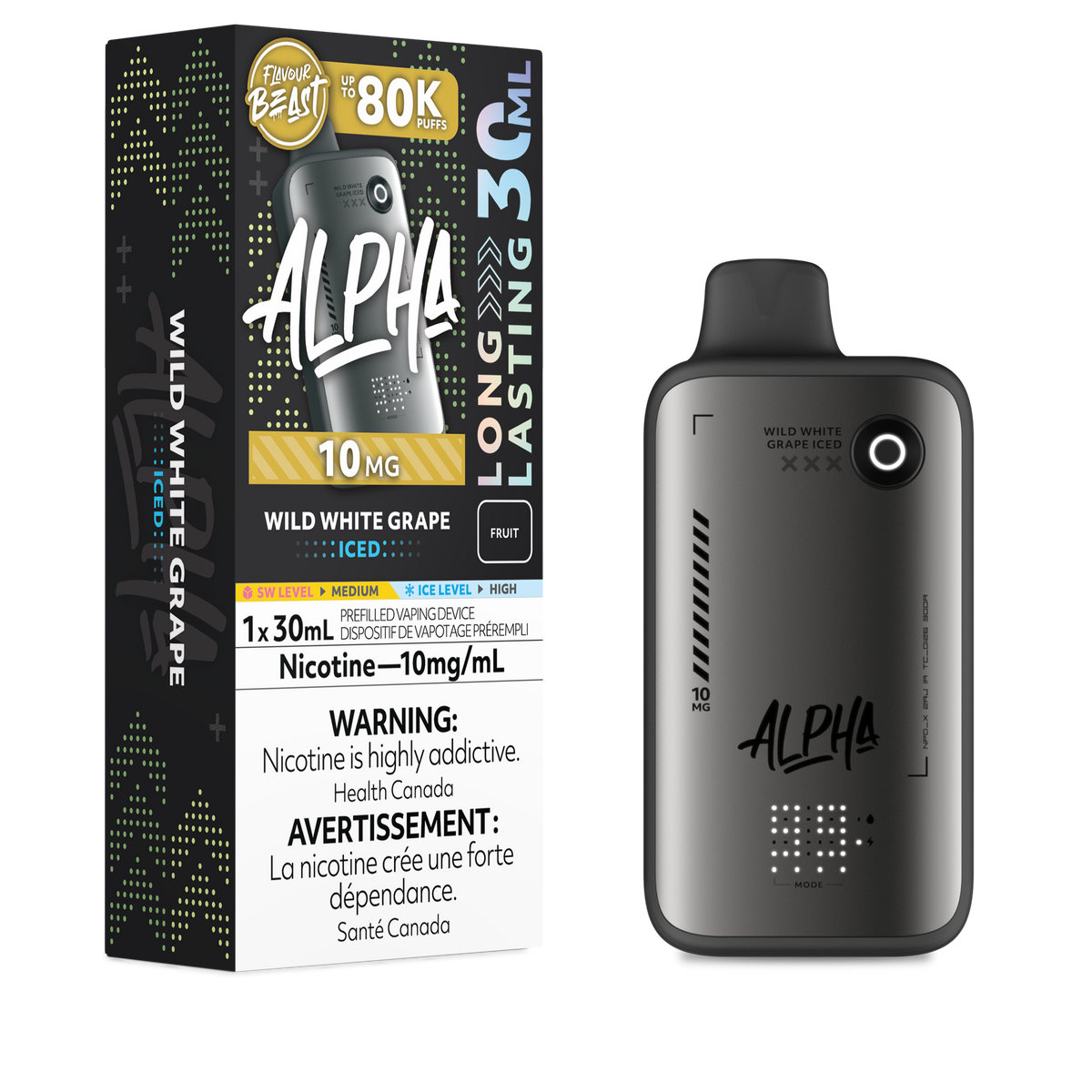 Flavour Beast Alpha - Wild White Grape Iced