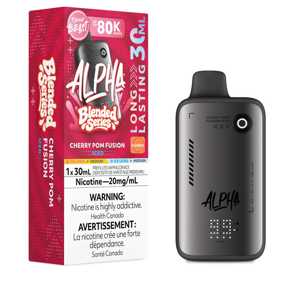 Flavour Beast Alpha - Cherry Pom Fusion (Iced) (ON)